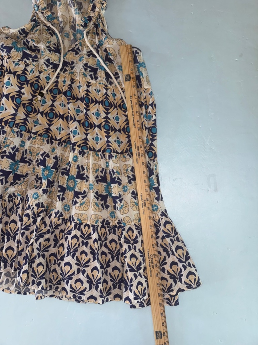 Anthropologie RO’S GARDEN Dress Sz L Sofia Sleeveless Coastal Grandmother Boho - Picture 7 of 15